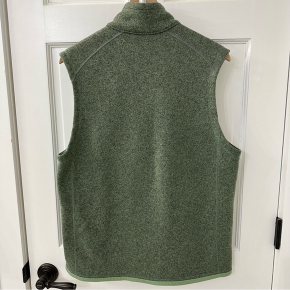 Men's Patagonia Better Sweater Full Zip Vest in Heathered Green, Size Large - Picture 5 of 9